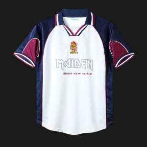 Retro 99/01 West Ham United x Iron Maiden Away White Jersey