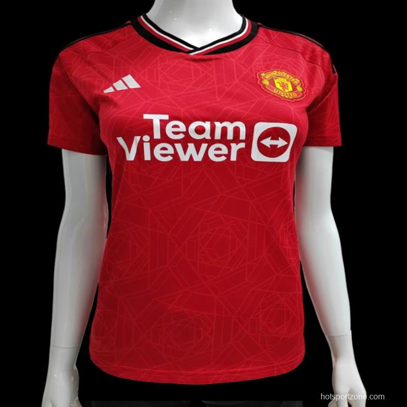 23/24 Women Manchester United Home Jersey