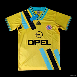 Retro 1993-95 Bayern Munich Away Yellow Jersey