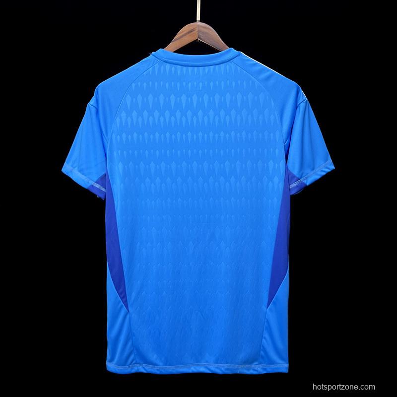 23/24 Juventus Blue Goalkeeper Jersey