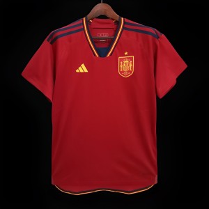 2022 Spain Home Soccer Jersey