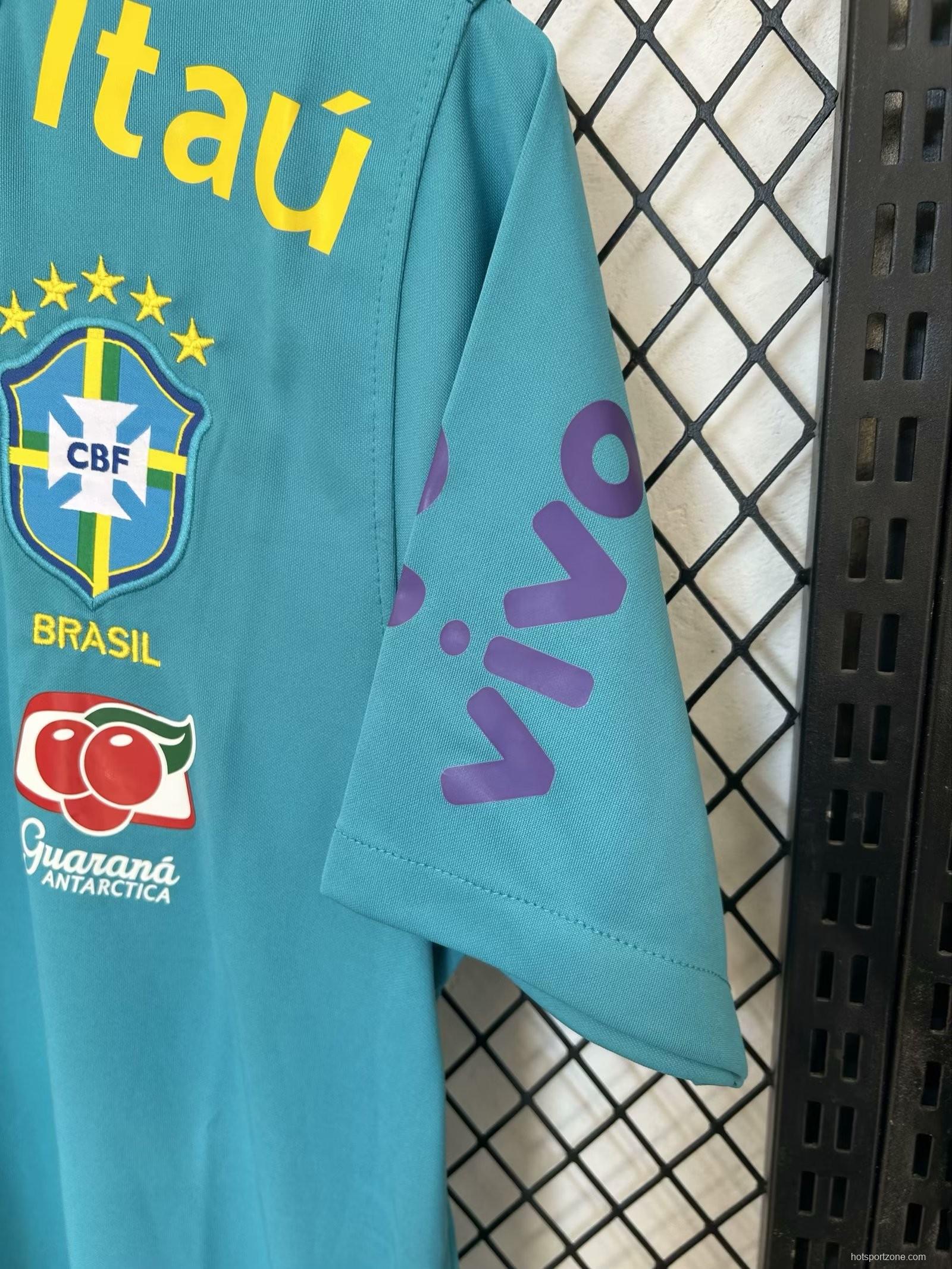 2022 Brazil Blue POLO Jersey