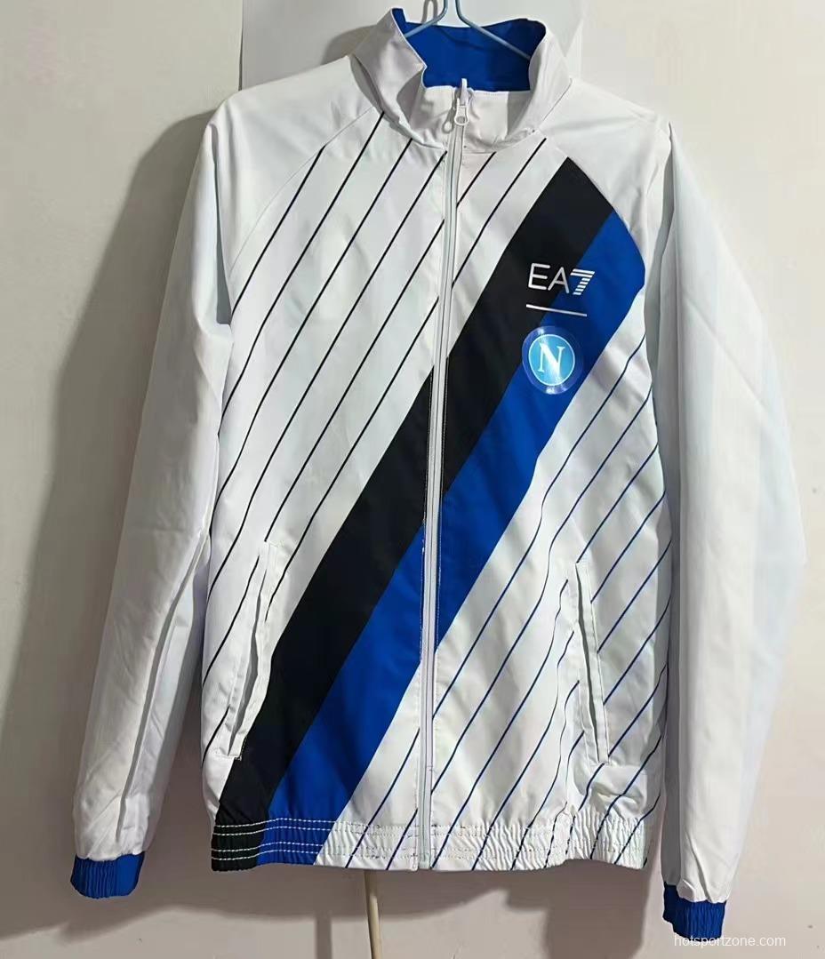 23/24 Napoli Blue/White Reversible Full Zipper Jacket