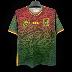 2024 cameroon Green/Red Pre-Match Training Jersey