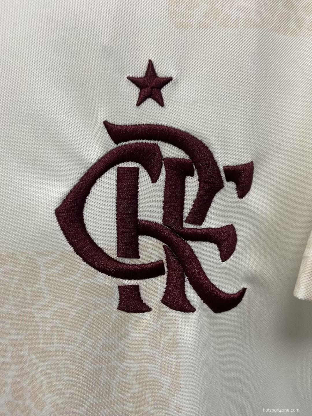 24/25 Flamengo Pre-Match White Training Jersey