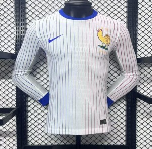 Player Version 2024 France Away Long Sleeve Jersey