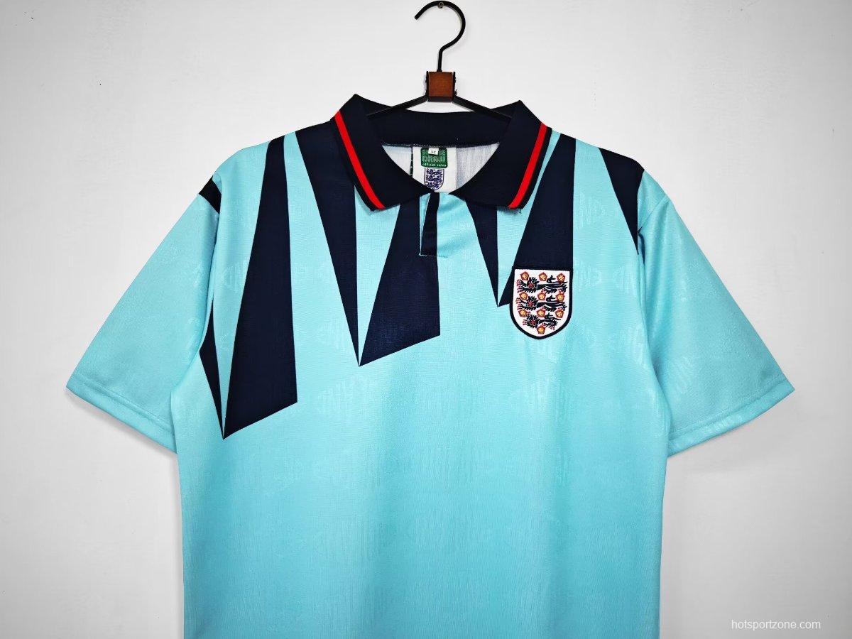 Retro 1992 England Third Blue Jersey
