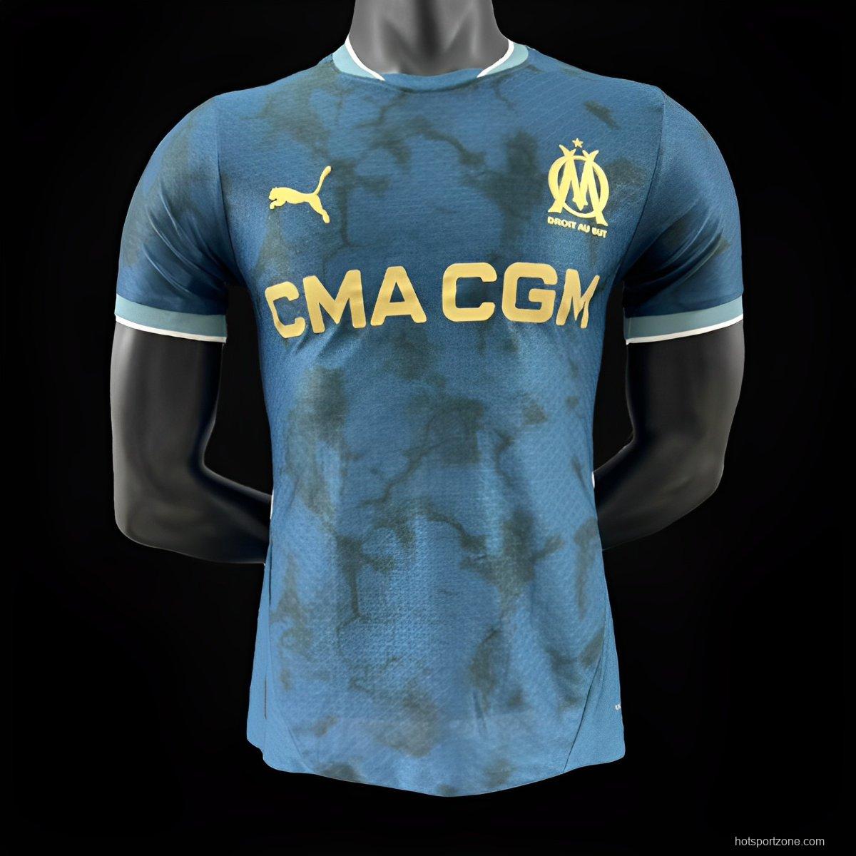 Player Version 24/25 Olympique Marseille Away Navy Jersey