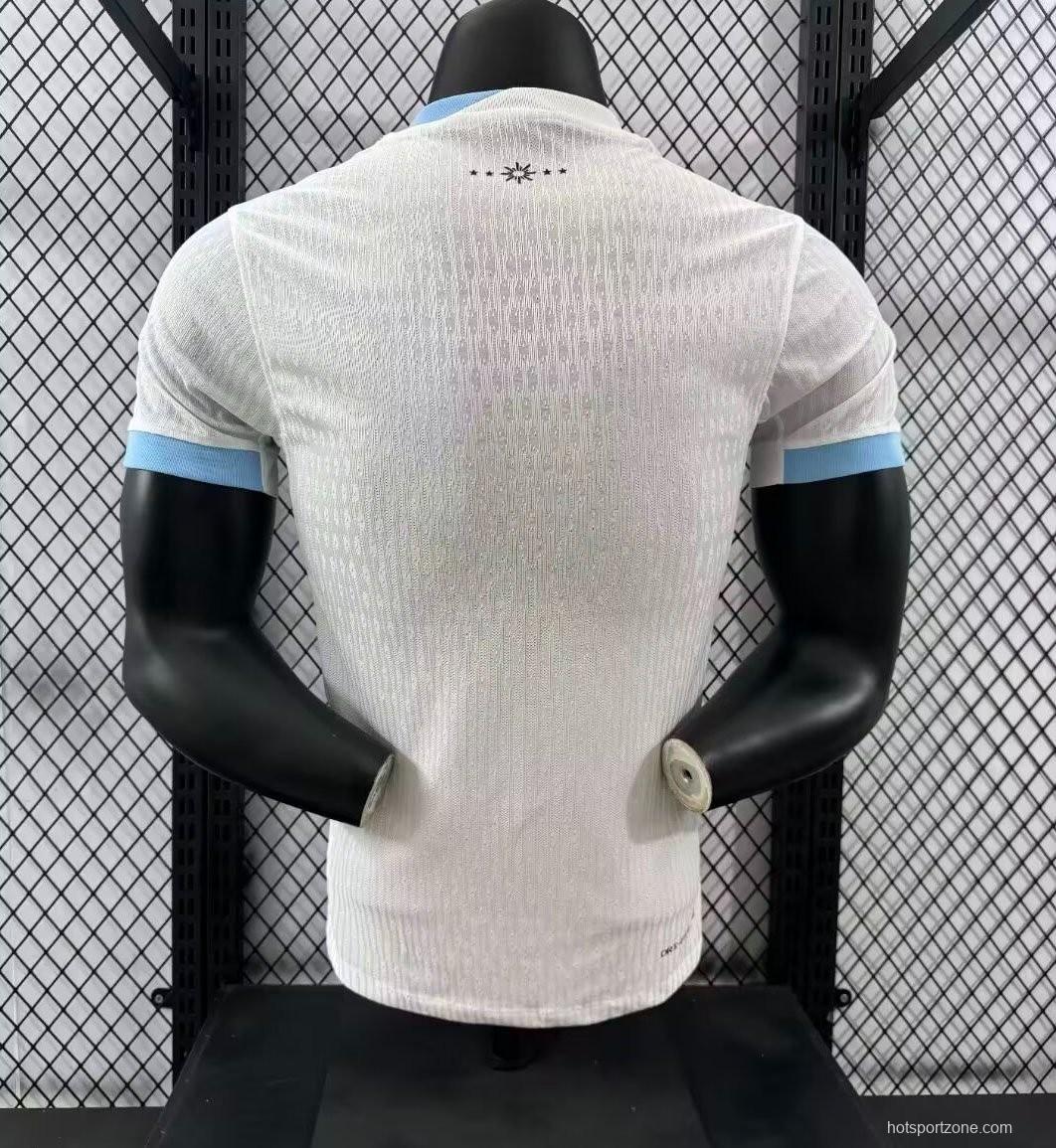 Player Version 2024 Uruguay Away White Jersey