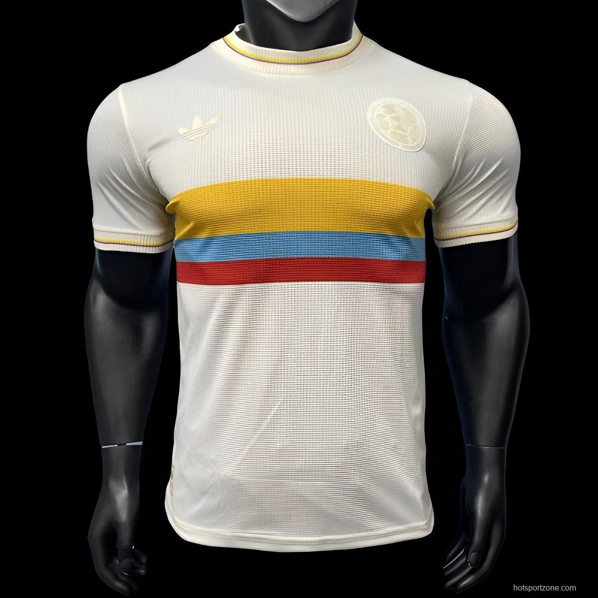 Player Version 2024 Colombia White 120Th Anniversary Jersey