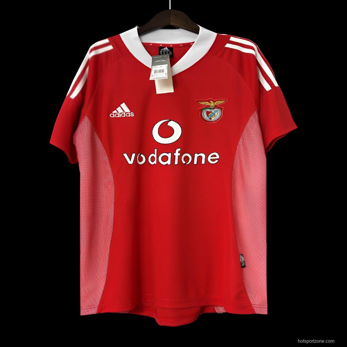 Retro 02/03 Benfica Home Jersey