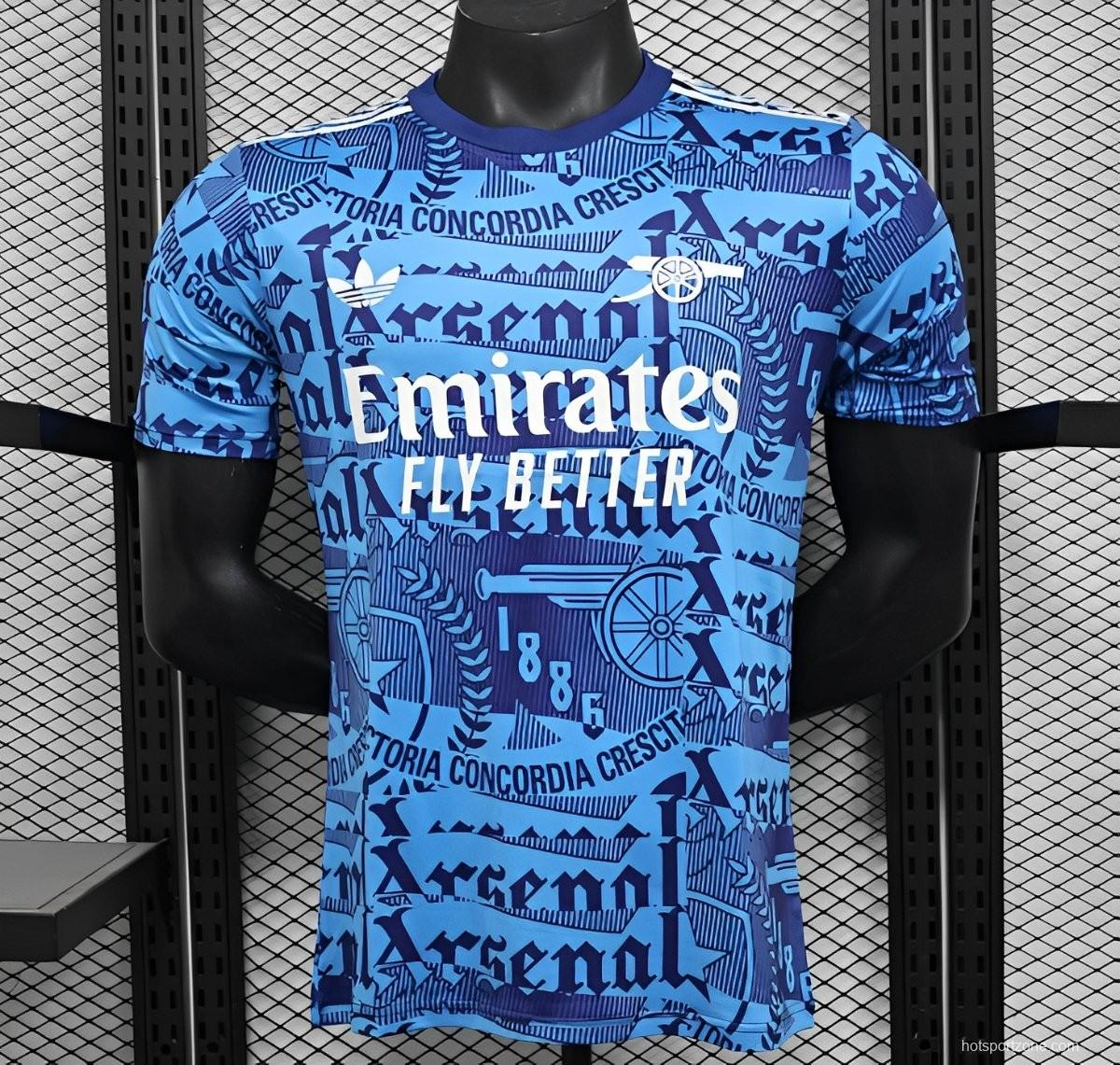 25/26 Player Version Arsenal Match Training Blue Jersey