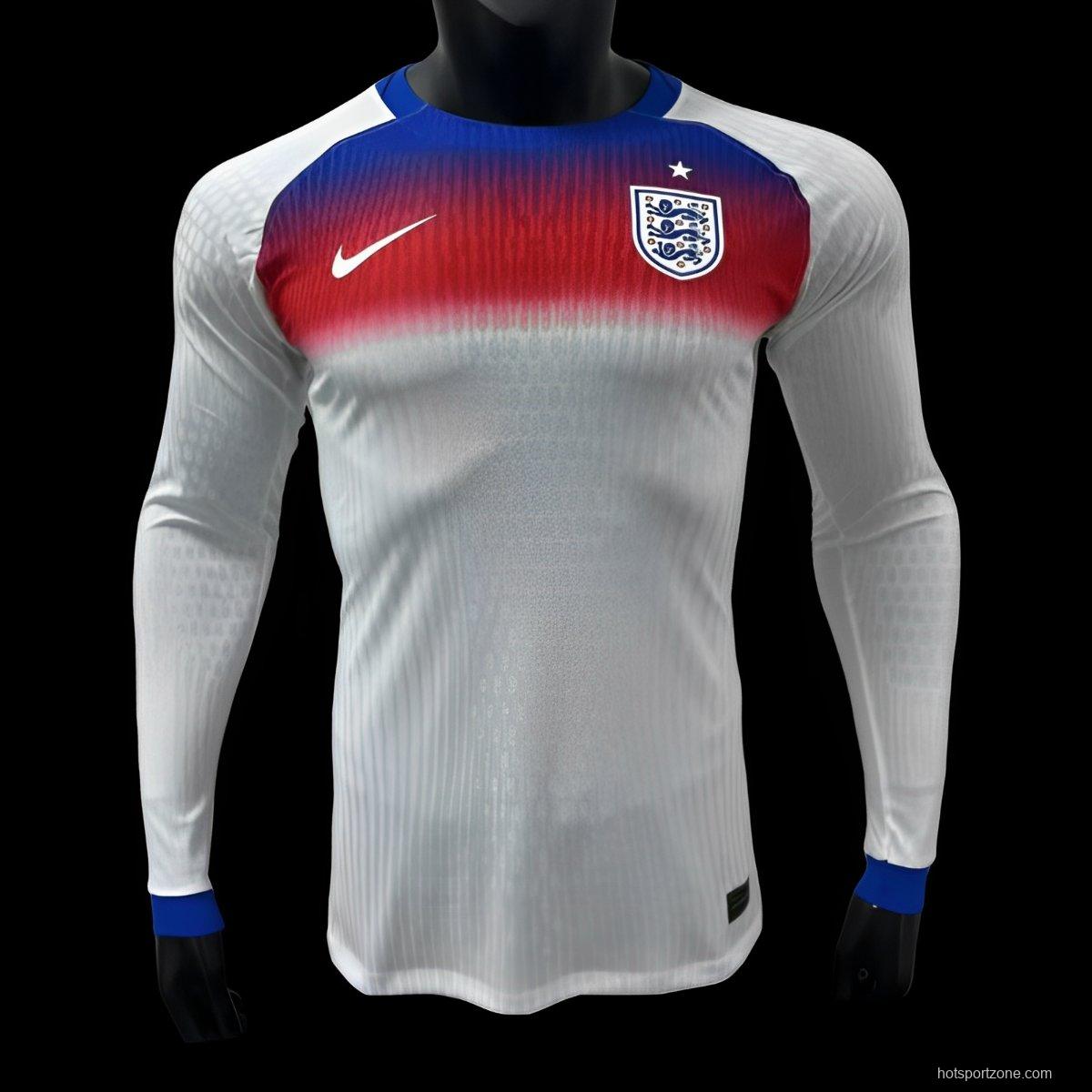 Player Version 2025 England Home Long Sleeve Jersey