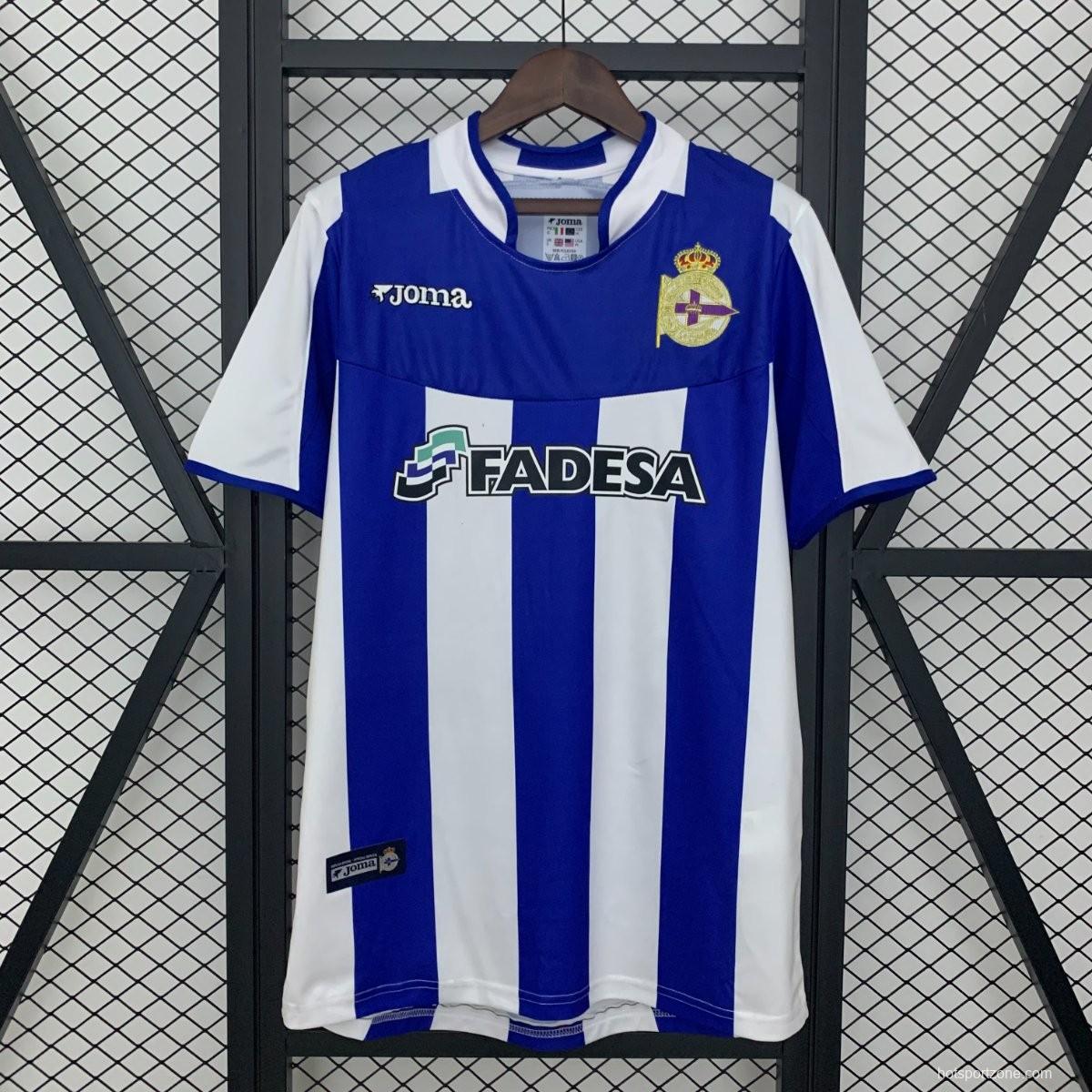 03/04 Retro Deportivo La Coruna Home Jersey