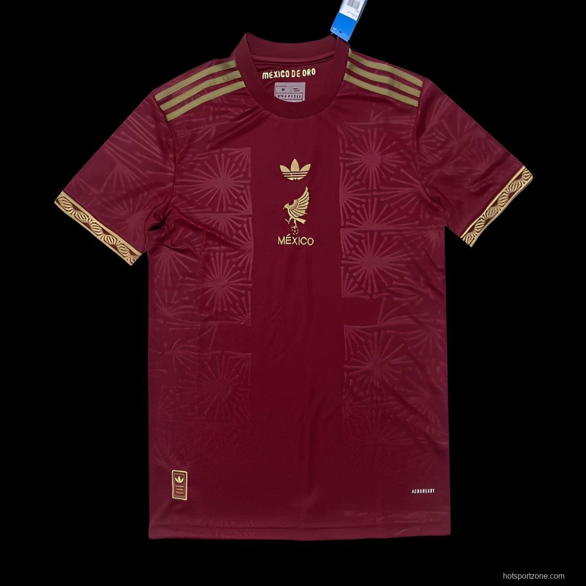 2025 Mexico Gold Cup Wine Jersey