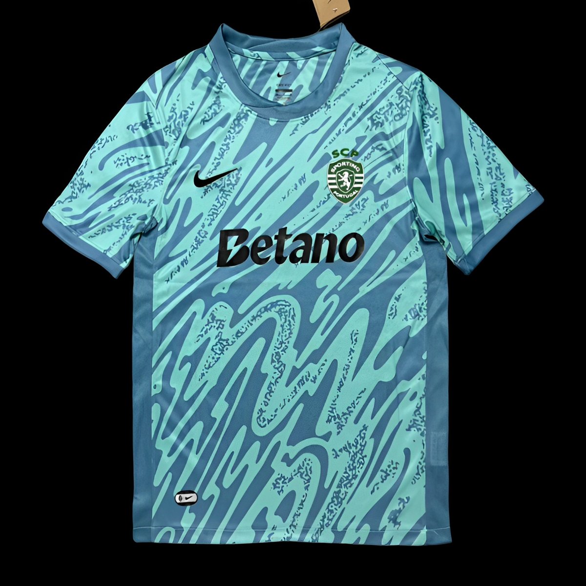 25/26 Sporting CP Mint Green with Wave Pattern Jersey