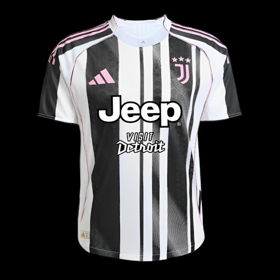 25/26 Juventus Home Jersey-With Sponsor