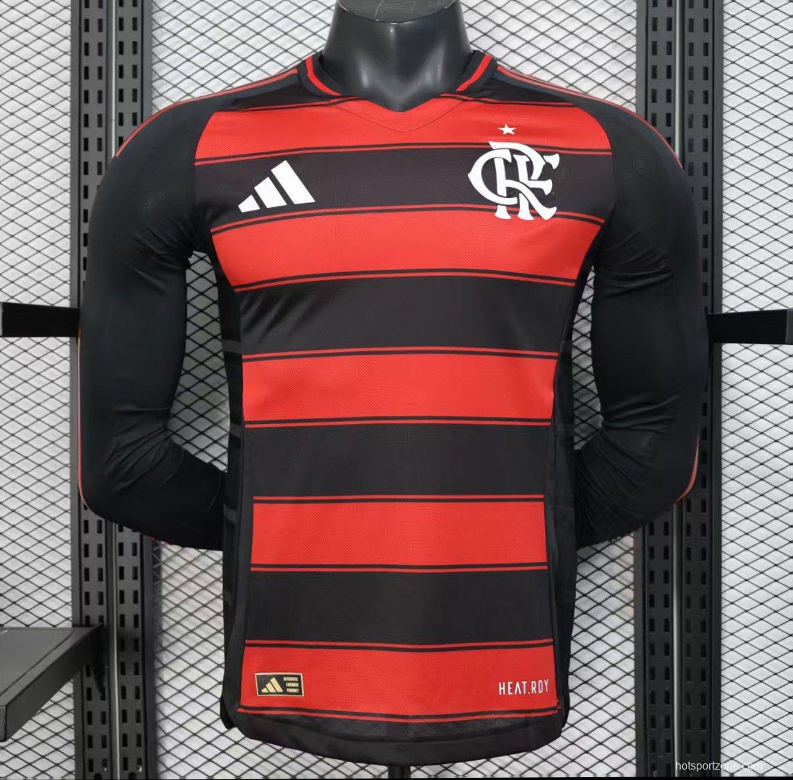 Player Version 25/26 Flamengo Home Long Sleeve Jersey