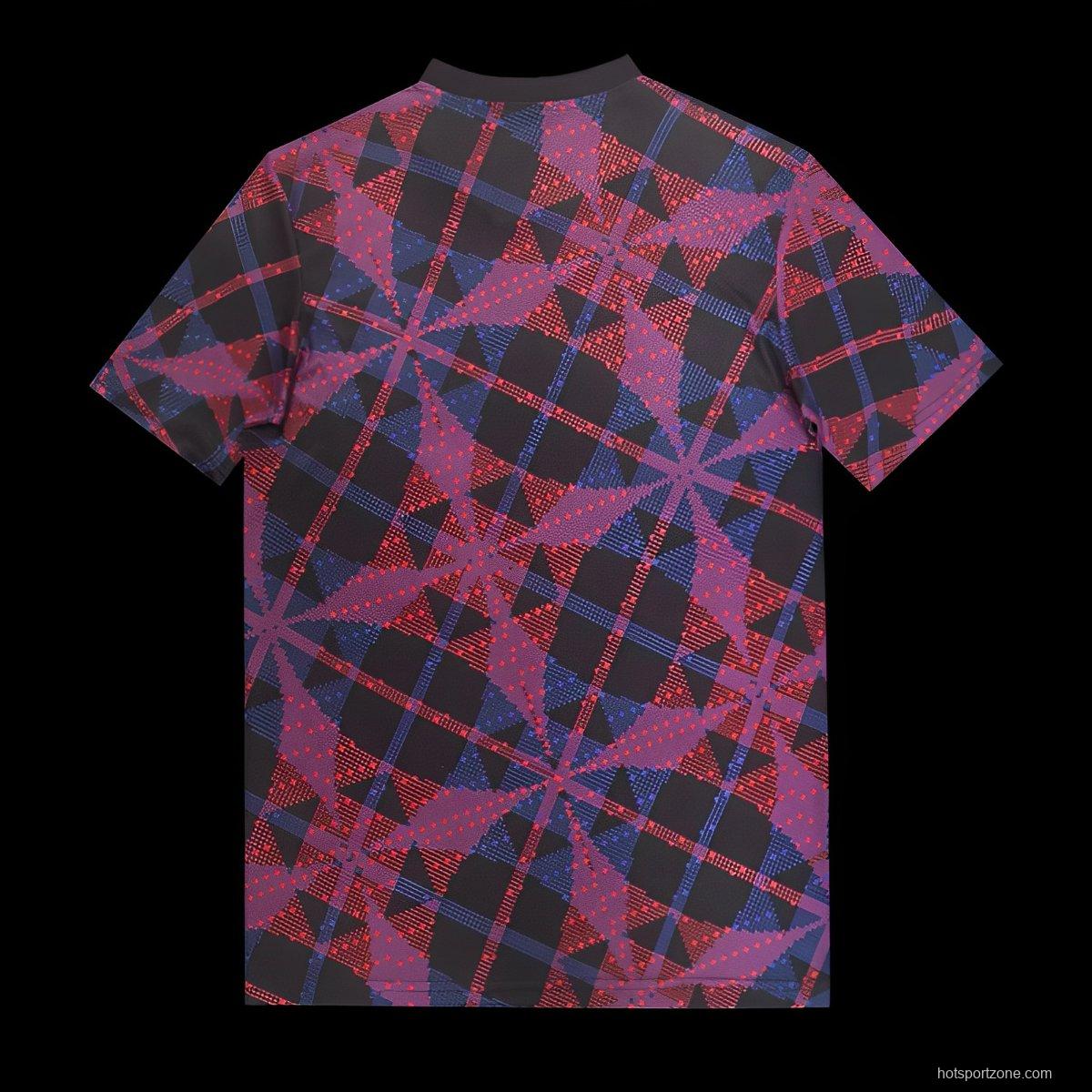 25/26 Olympique Lyonnais Lyon Purple with Geometric Pattern Jersey