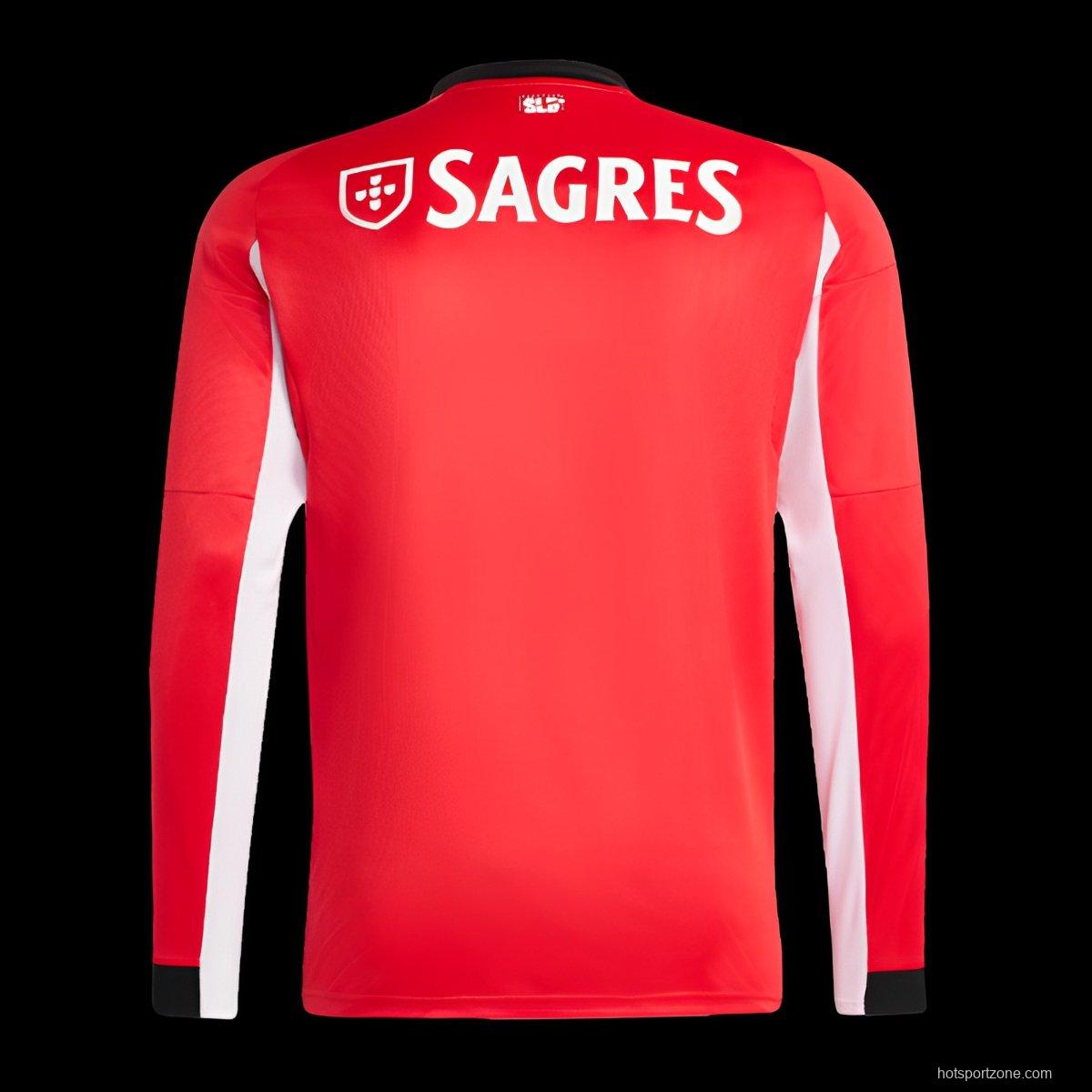 25/26 Benfica Home Long Sleeve Jersey