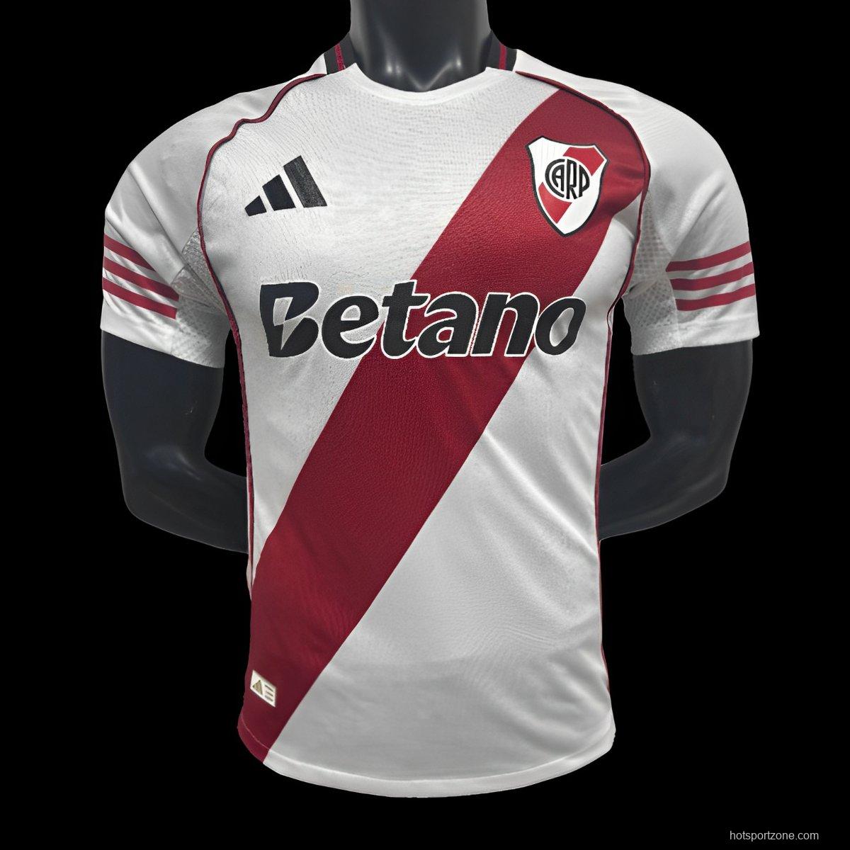 Player Version 25/26 River Plate Home Jersey