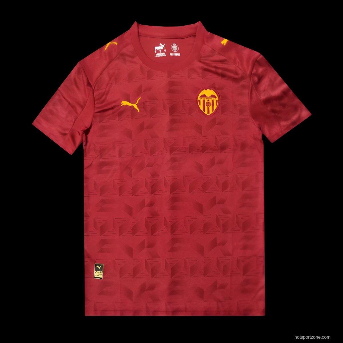 25/26 Valencia Away Red Jersey