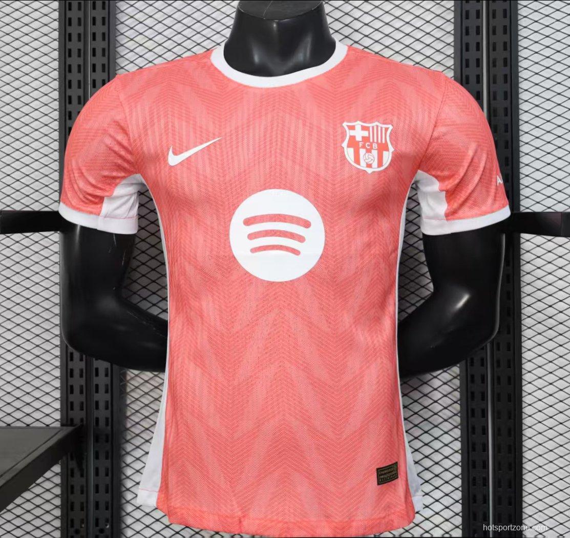 Player Version 25/26 Barcelona Pink with White Trim Jersey
