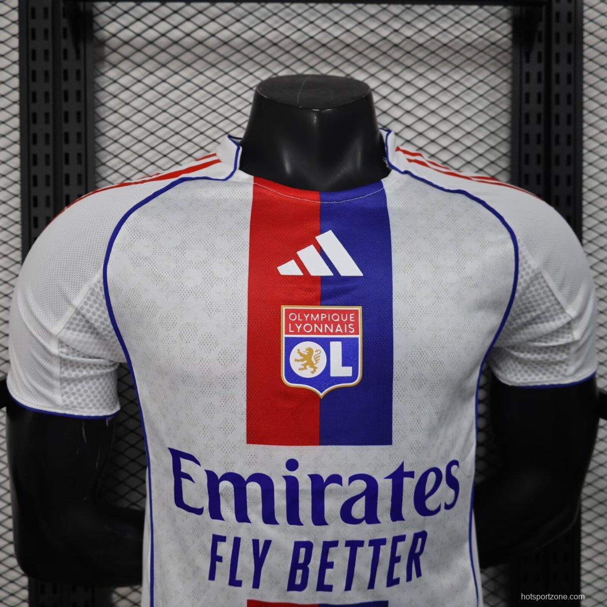 Player Version 25/26 Olympique Lyonnais Home Jersey