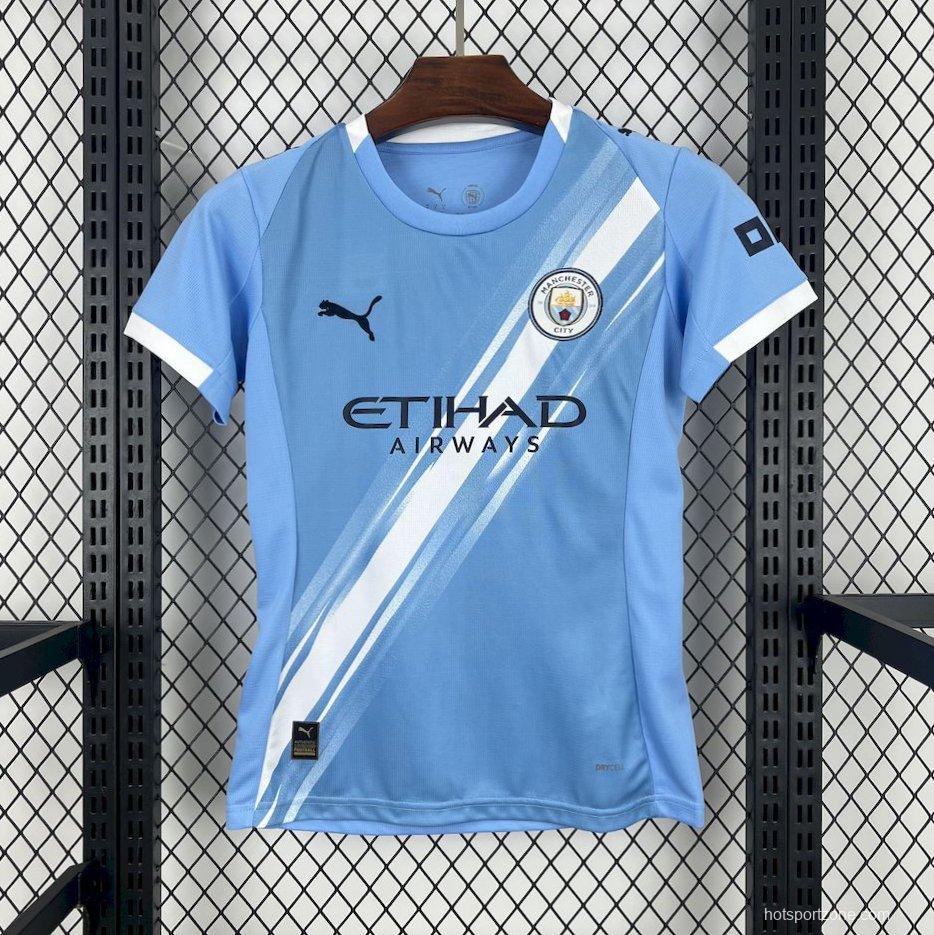 2025/26 Manchester City Home Women Jersey