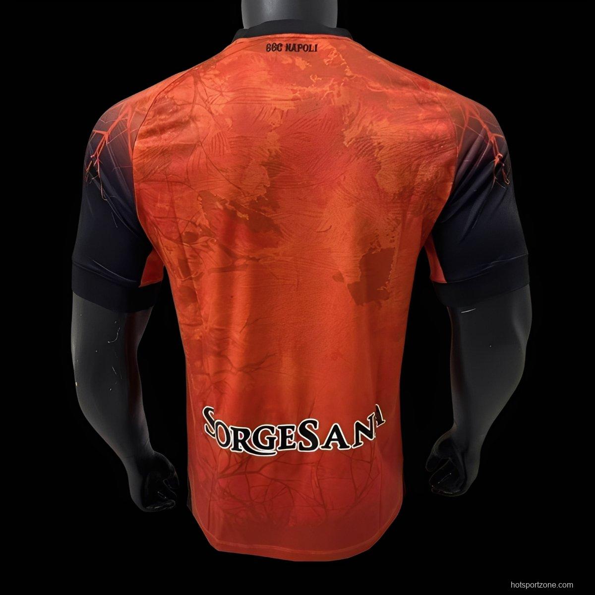 Player Version 25/26 SSC Napoli Halloween Orange Jersey-Glow In Dark