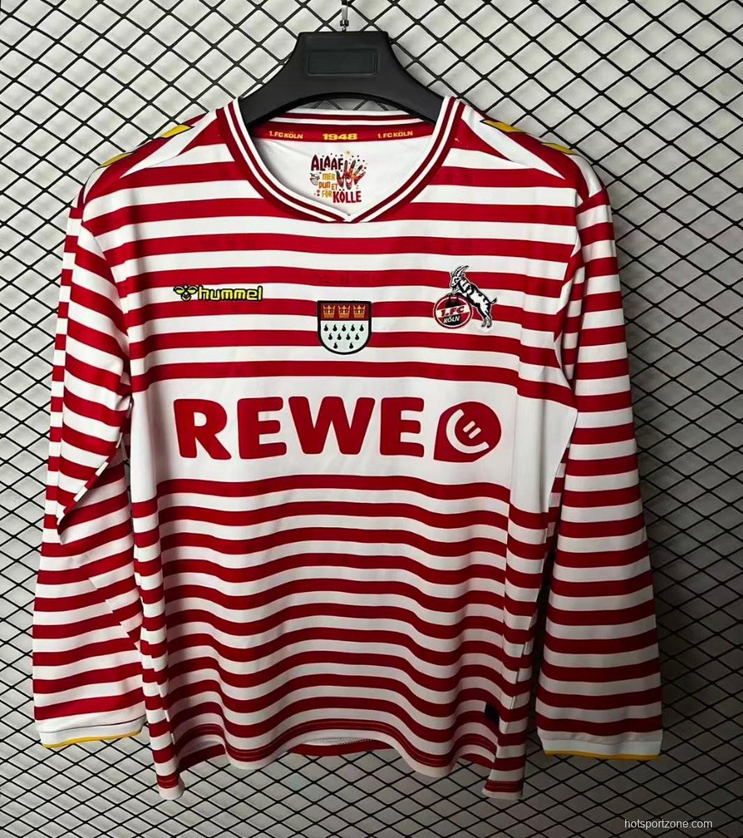 25/26 Koln Carnival White/Red Special Long Sleeve Jersey