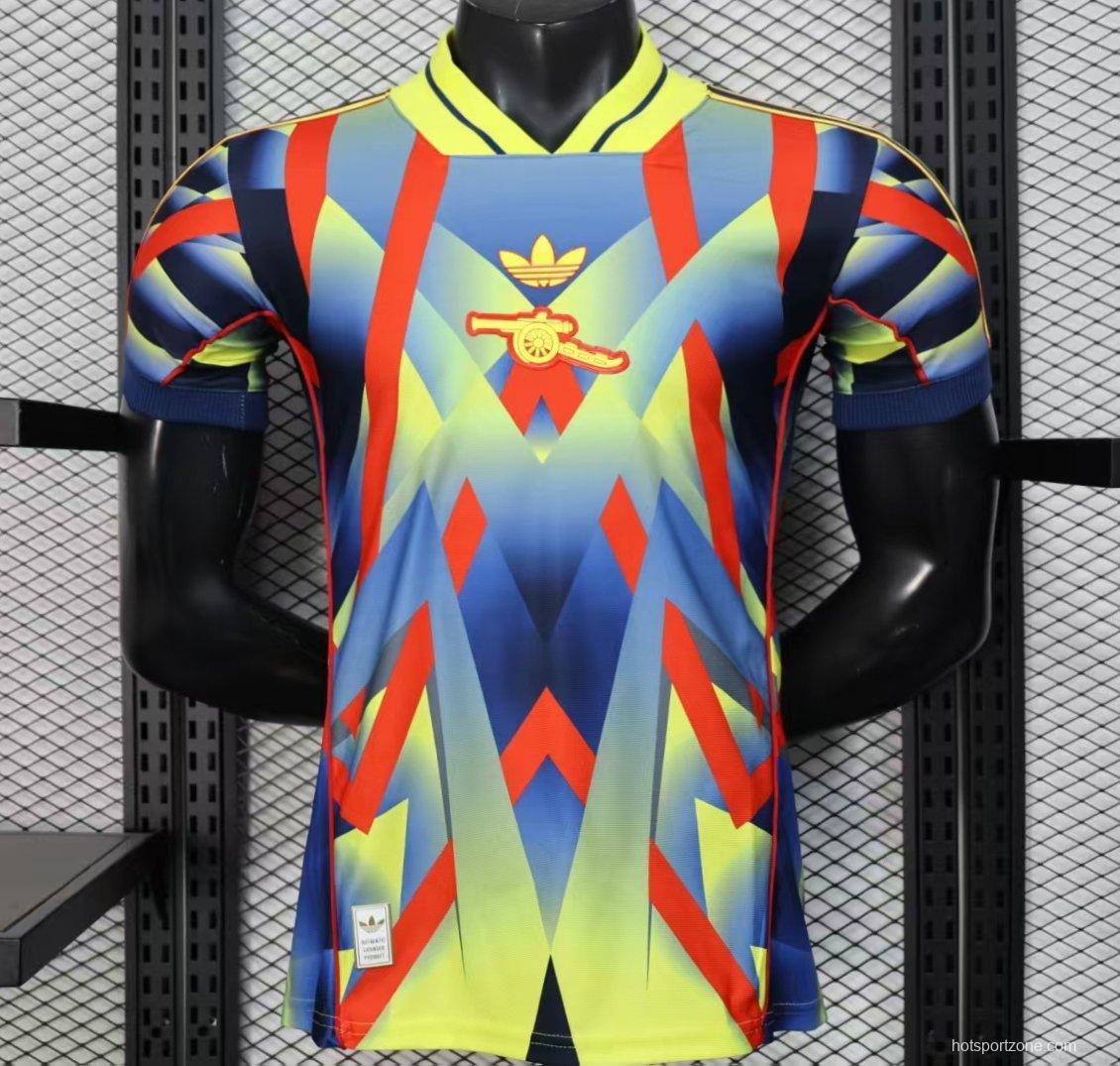 25/26 Player Version  Arsenal Third Multi-Color with Geometric Diamond Pattern Jersey