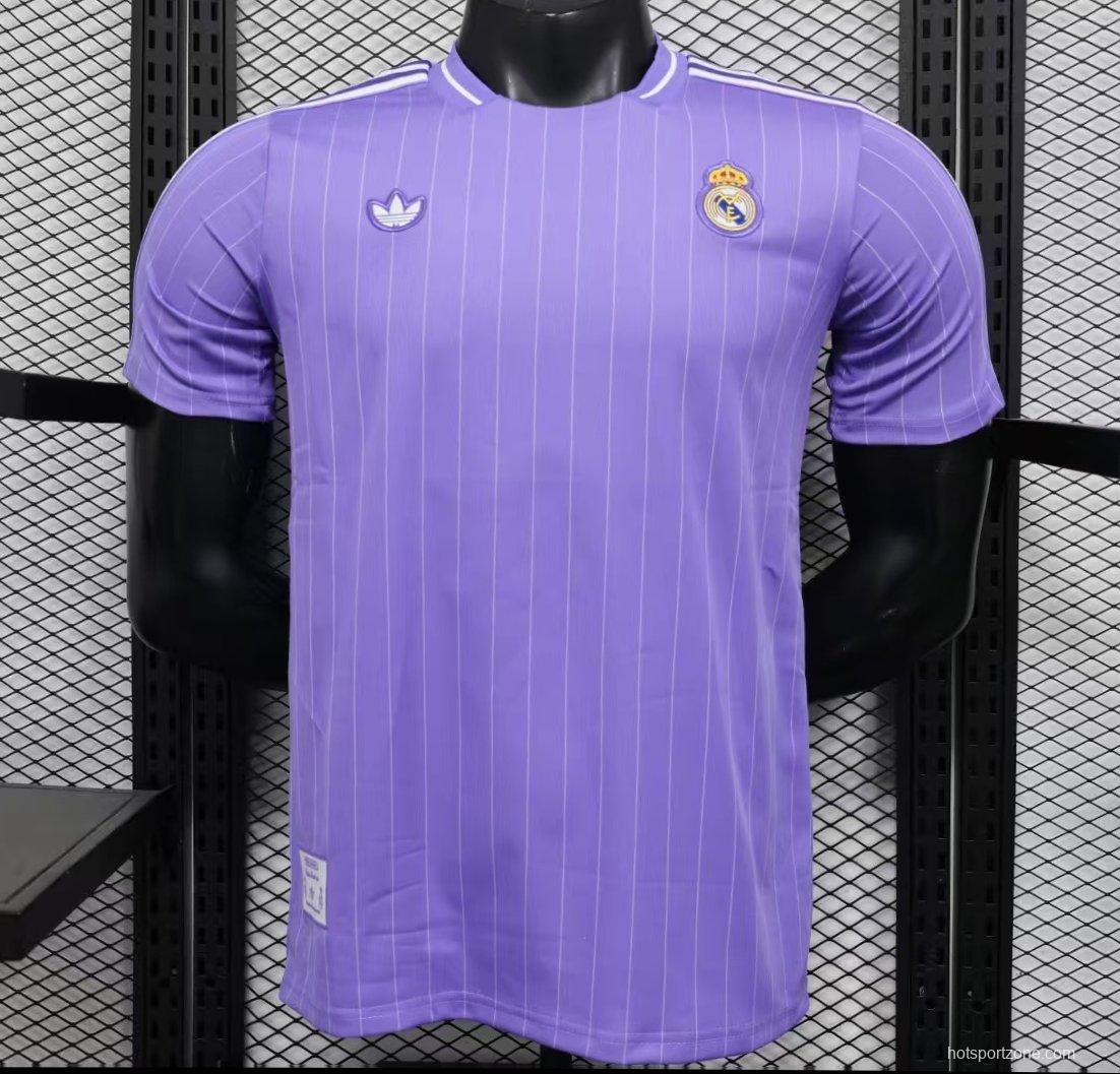 Player Version 25/26 Real Madrid Purple Adidas Original Jersey