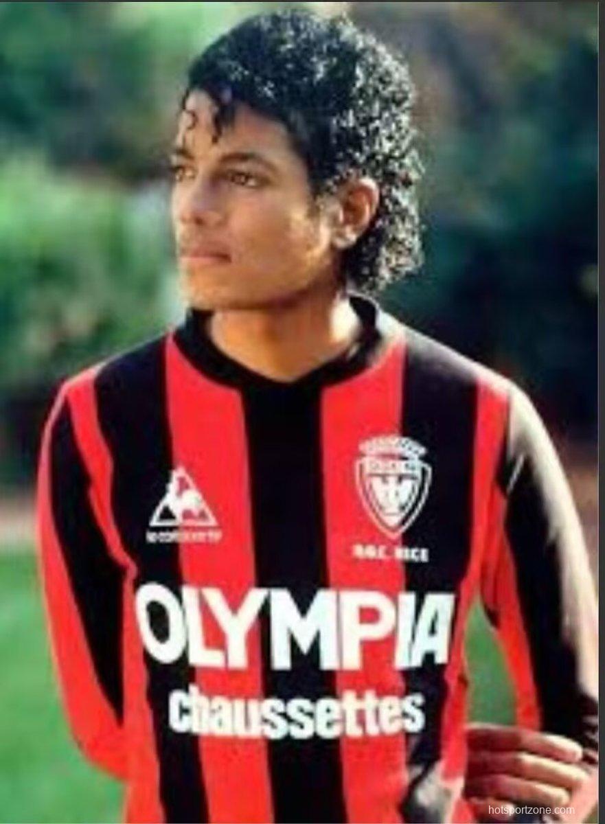 Retro 77/78 OGC Nice Michael Jackson Home Jersey