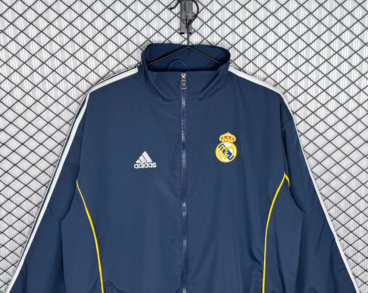 Retro 99/00 Real Madrid Navy Windbreaker