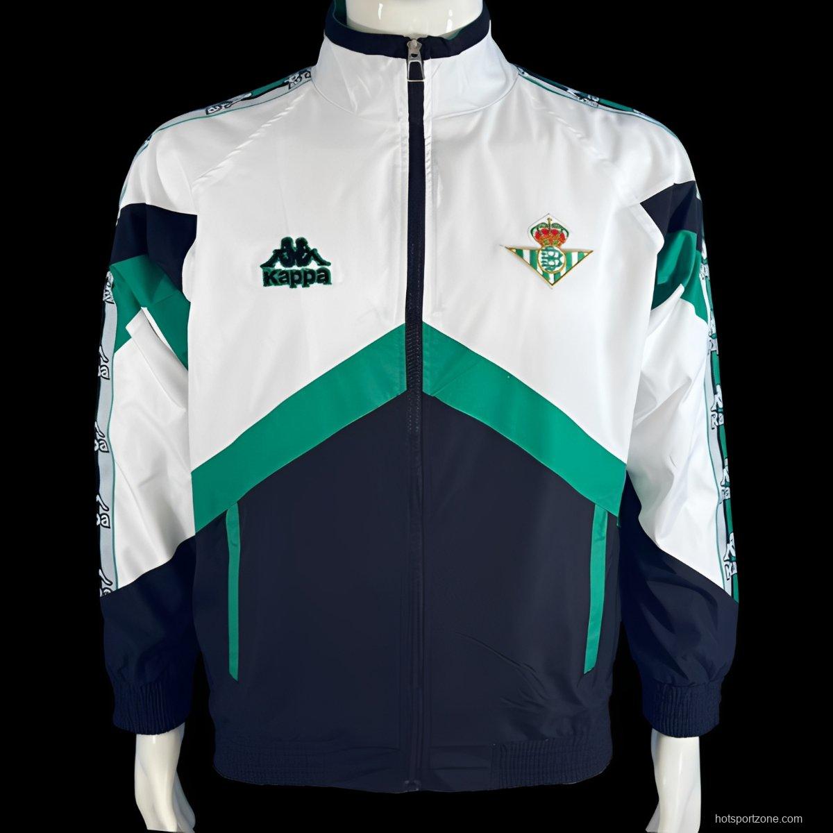 96/97 Real Betis White/Black Windbreaker