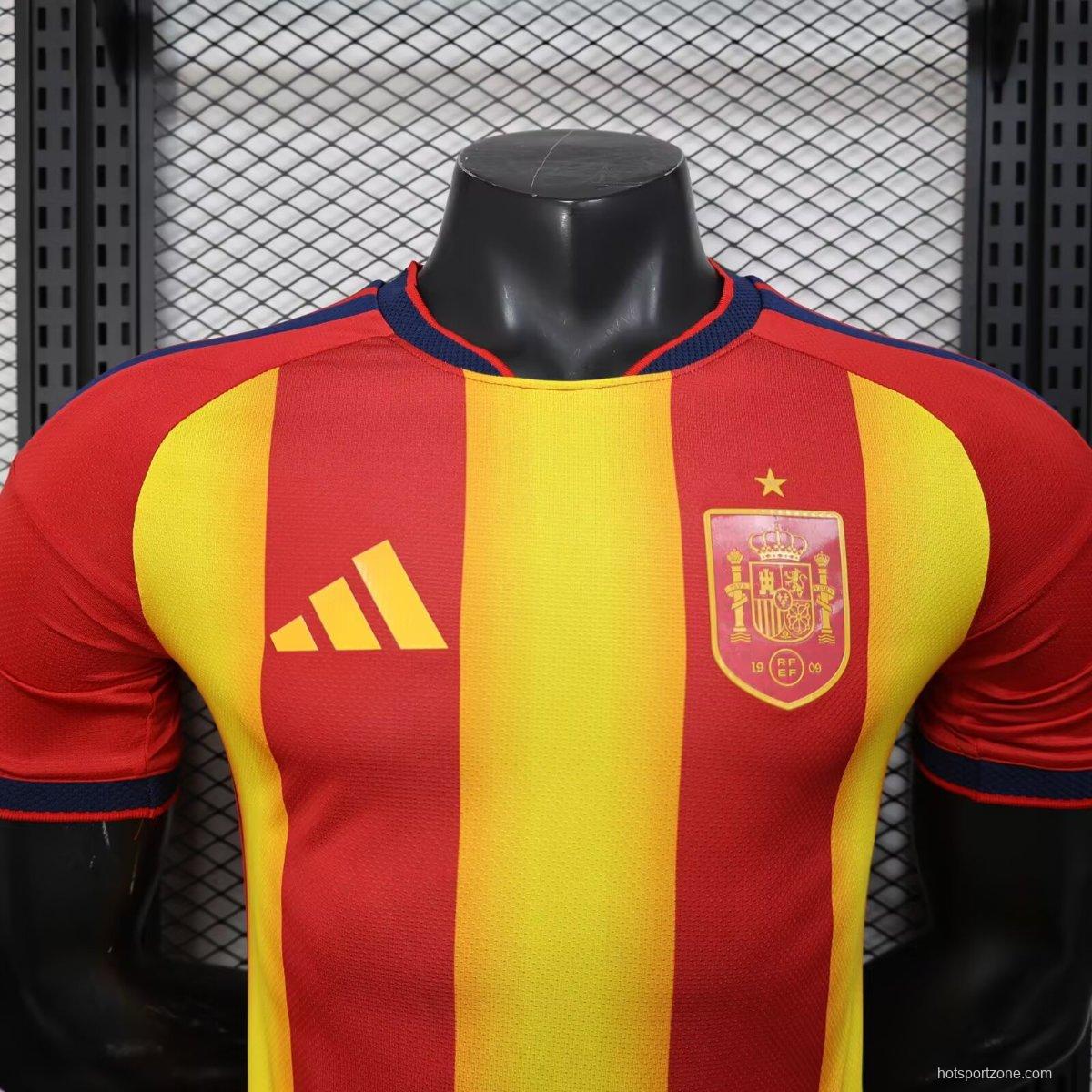 Player Version 2026 Spain Red/Yellow Pre-Match Jersey