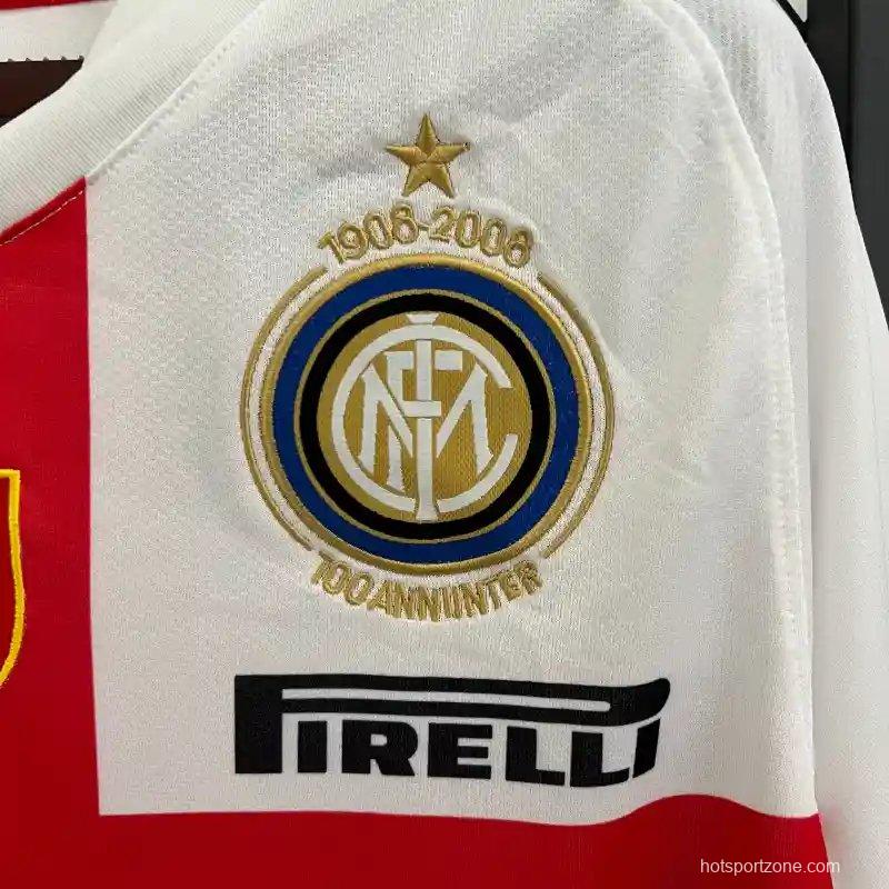 Retro Kids 07/08 Inter Milan Away White Jersey