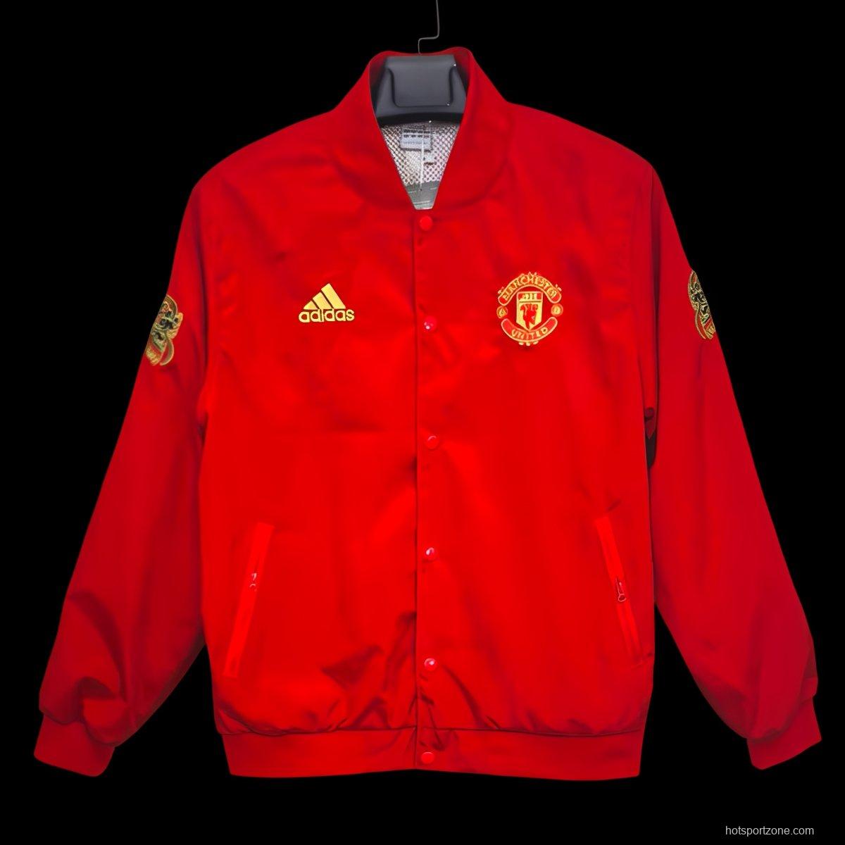 Retro 19/20 Manchester United Chinese New Year Coach Jacket