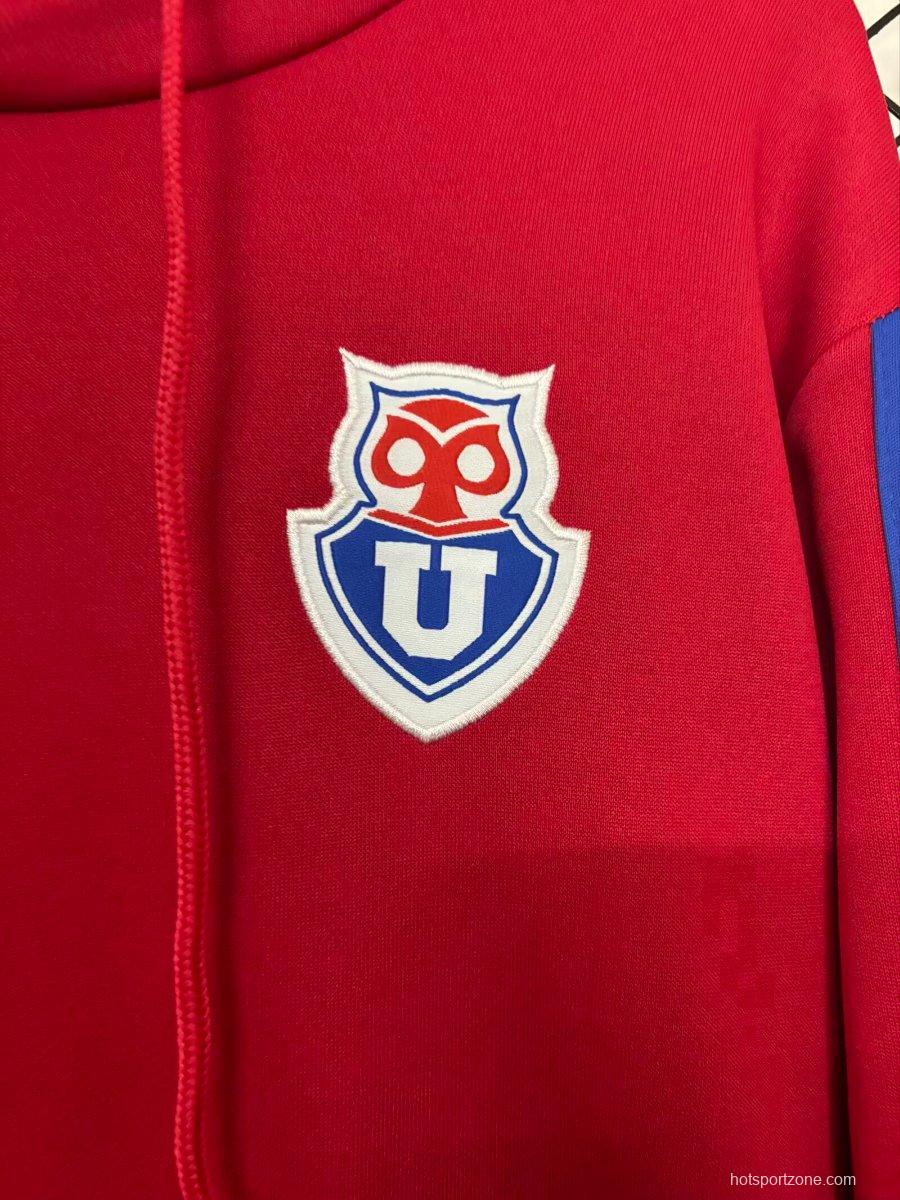25/26 Club Universidad De Chile Red Hoodie
