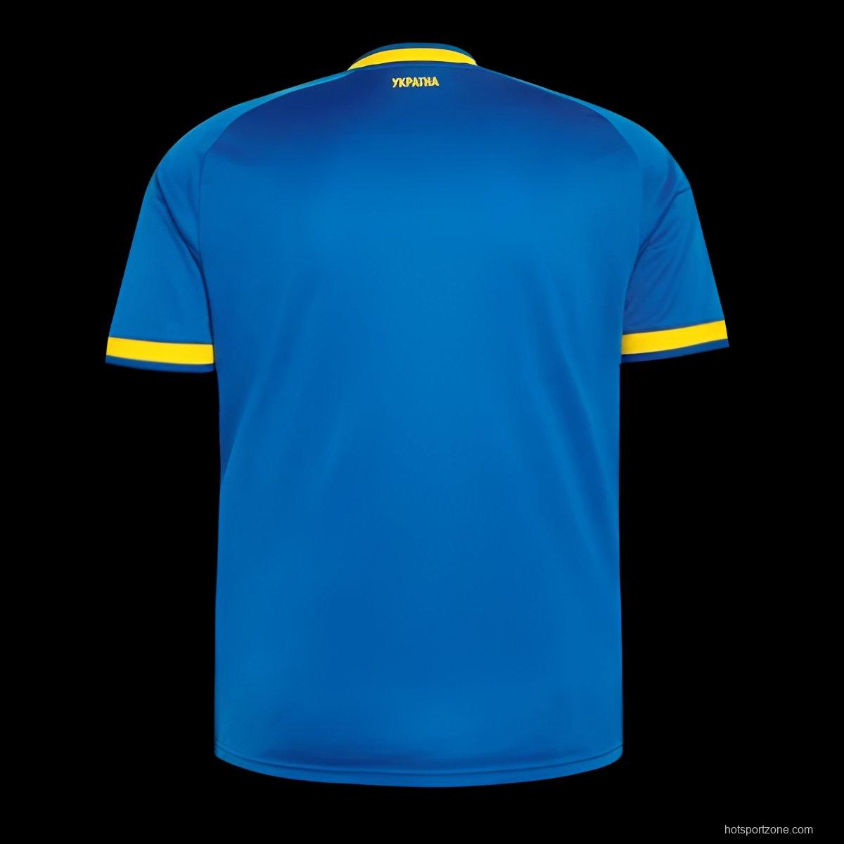 2026 Ukraine Away Blue Jersey