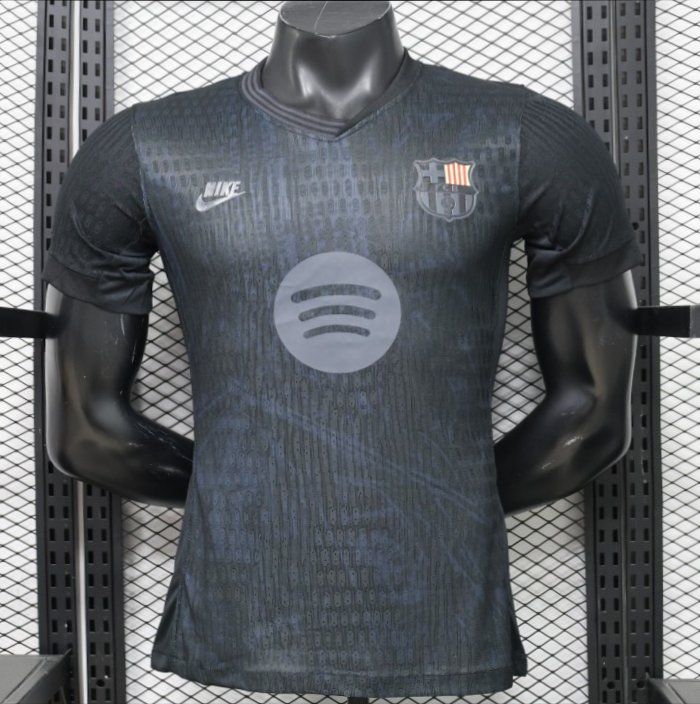 Player Version 26/27 FC Barcelona All-Black with Spotify Sponsor Special Edition Jersey