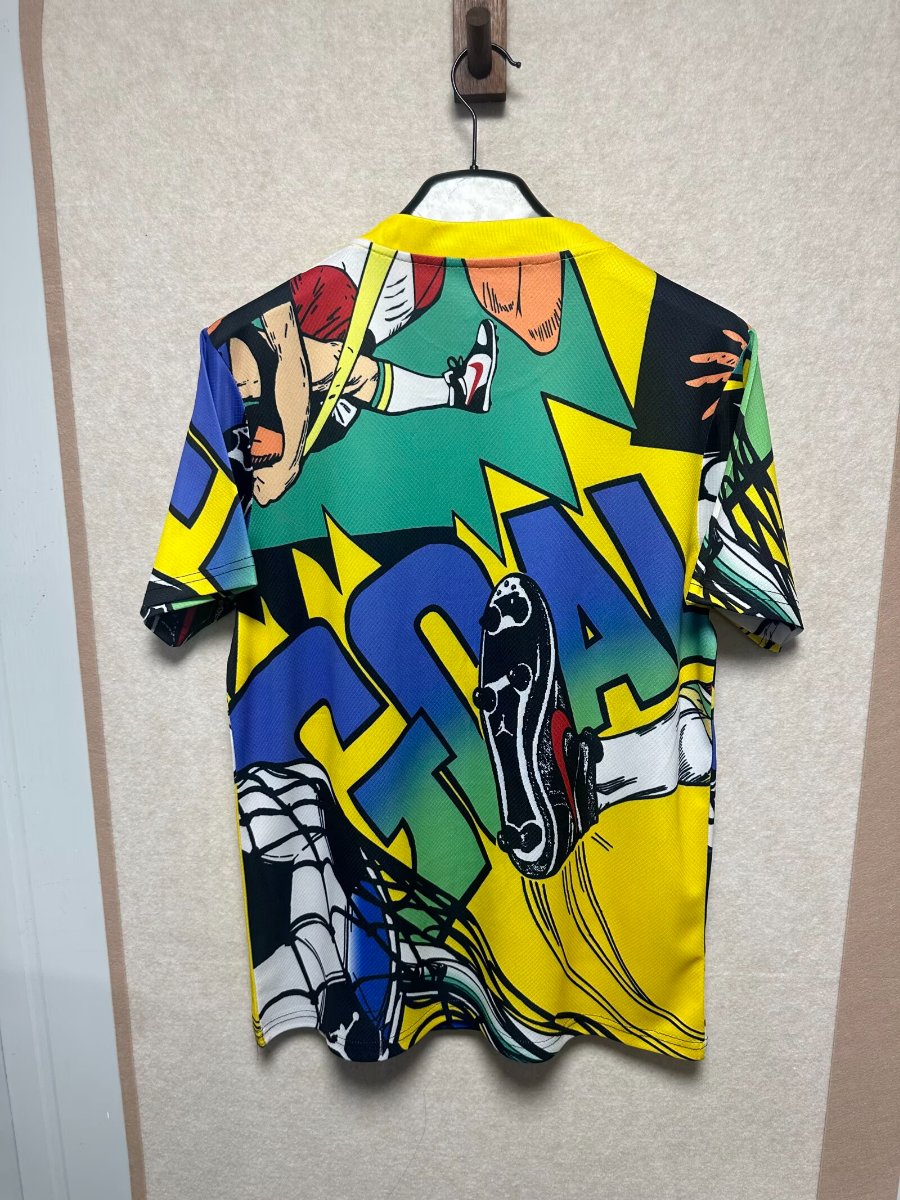2026 Jordan Brazil World Cup Lifestyle Vibrant Blue Yellow Jersey