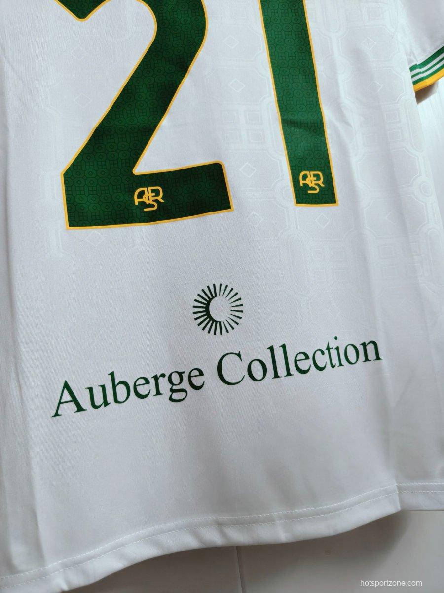 25/26 AS Roma Third White Jersey With Full Sponsors