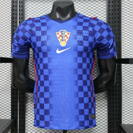 Player Version 2026 Croatia Away Blue  Jersey