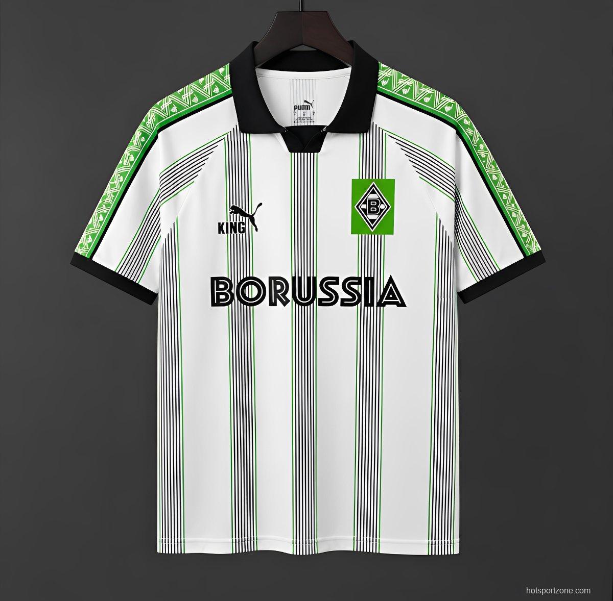 25/26  Borussia Mönchengladbach "KING" Special Edition White/Green Jersey