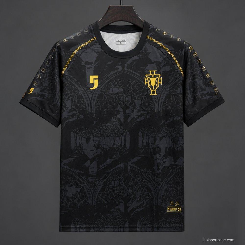 2026 Portugal Comma Football The Siu Heritage Black Jersey World Cup Edition