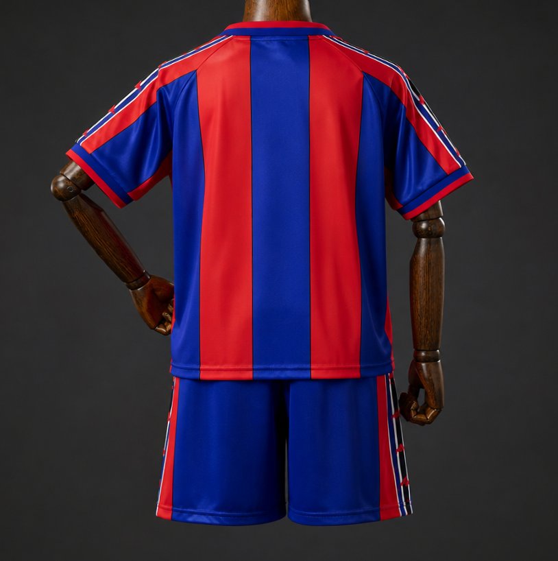 96/97 Kids Barcelona Home Retro Kit Jersey Size 16-28