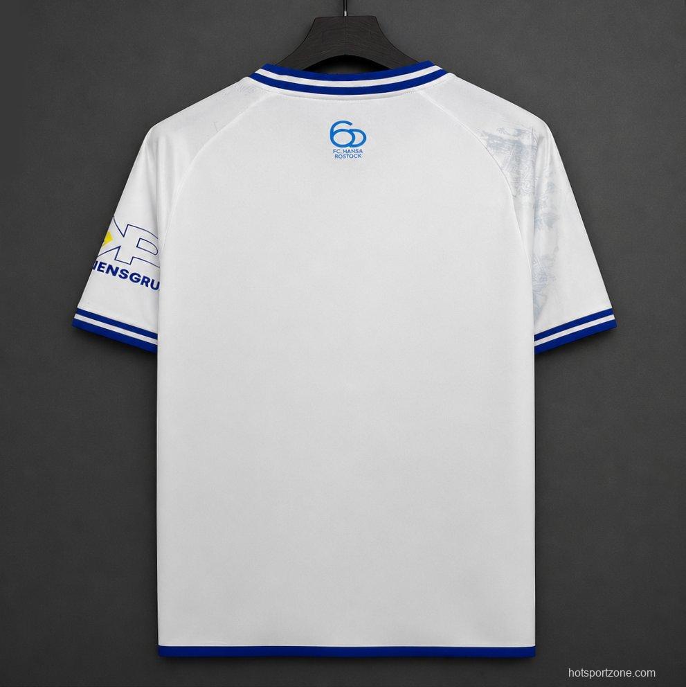 26/27 FC Hansa Rostock White  Away Jersey