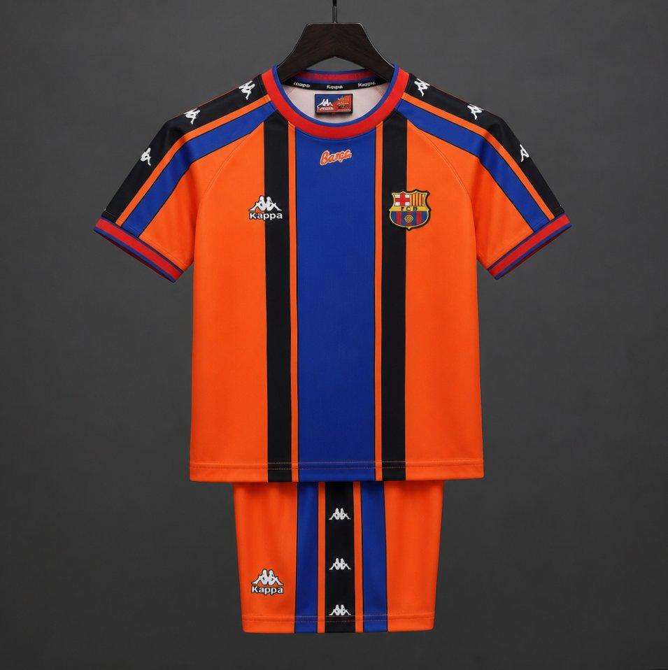 Retro Kids 97/98 Barcelona Away Jersey